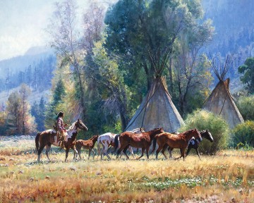 indios americanos occidentales 20 Pinturas al óleo